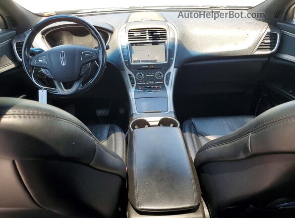 2LMPJ6KR9HBL37576 2017 LINCOLN MKX Black Widok deski rozdzielczej