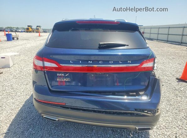 2LMPJ6KR9HBL38436 2017 LINCOLN MKX Синий Вид сзади