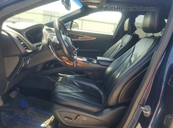 2LMPJ6KR9HBL38436 2017 LINCOLN MKX Синий Вид салона спереди
