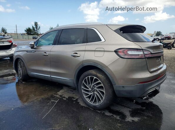 2LMPJ6L91KBL35231 2019 LINCOLN NAUTILUS Tan უკანა მარცხენა