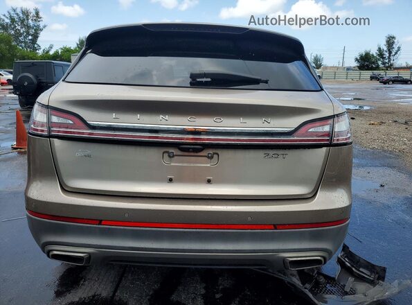 2LMPJ6L91KBL35231 2019 LINCOLN NAUTILUS Tan უკანა ხედი