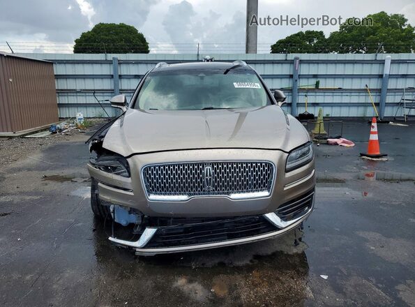 2LMPJ6L91KBL35231 2019 LINCOLN NAUTILUS Tan წინა ხედი