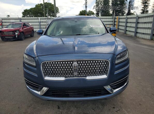 2LMPJ6L98KBL10908 2019 LINCOLN NAUTILUS Blue Вид спереду