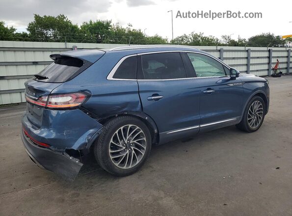 2LMPJ6L98KBL10908 2019 LINCOLN NAUTILUS Blue Задня права чверть