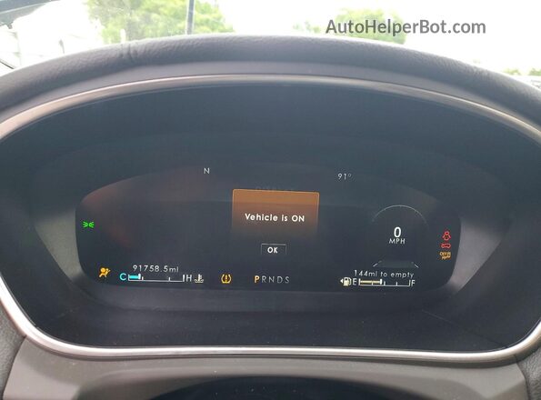 2LMPJ6L98KBL10908 2019 LINCOLN NAUTILUS Blue Вид щитка приладів