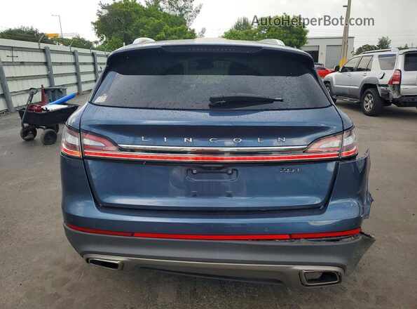 2LMPJ6L98KBL10908 2019 LINCOLN NAUTILUS Blue Вид ззаду
