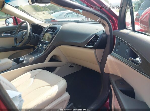 2LMPJ6LP2HBL45161 2017 LINCOLN MKX Maroon Widok wnętrza z przodu