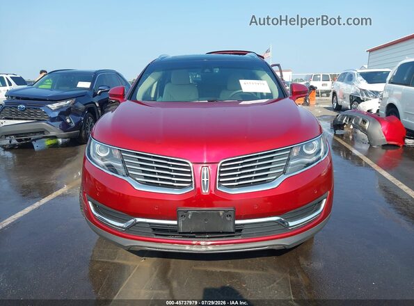 2LMPJ6LP2HBL45161 2017 LINCOLN MKX Maroon Widok wnętrza z tyłu