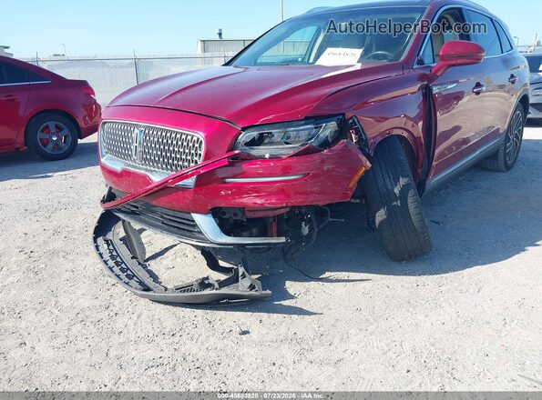 2LMPJ6LPXKBL22749 2019 LINCOLN NAUTILUS Red Vista frontal