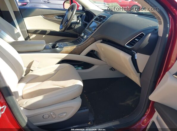 2LMPJ6LPXKBL22749 2019 LINCOLN NAUTILUS Red Vista interior delantera