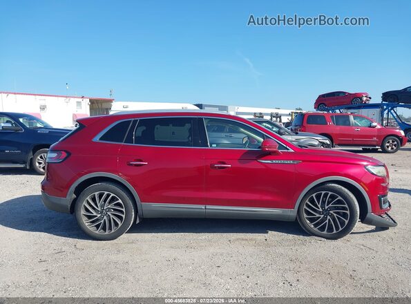 2LMPJ6LPXKBL22749 2019 LINCOLN NAUTILUS Red Vista interior trasera
