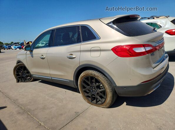 2LMPJ6LR0HBL18767 2017 LINCOLN MKX Gold Հետևի ձախ