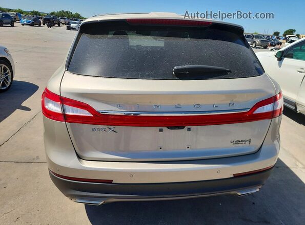 2LMPJ6LR0HBL18767 2017 LINCOLN MKX Gold Հետևի տեսք