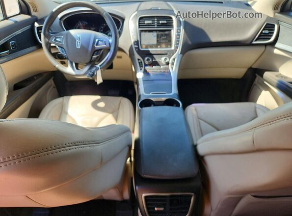 2LMPJ6LR0HBL18767 2017 LINCOLN MKX Gold Առջևի վահանակի տեսք