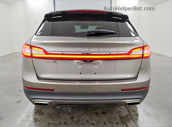2LMPJ6LR1HBL51311 2017 LINCOLN MKX Silver Вид ззаду