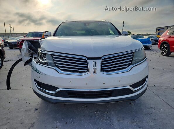 2LMPJ6LR5HBL41459 2017 LINCOLN MKX White Դիմացի տեսք