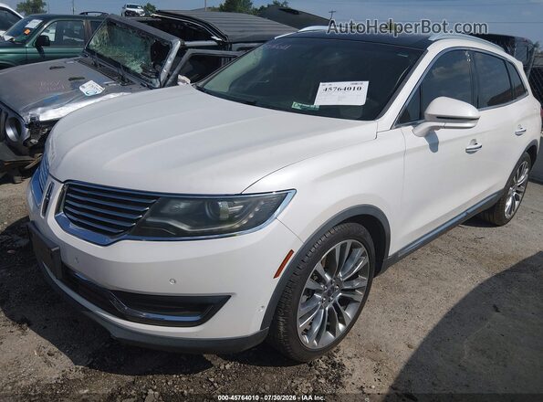 2LMPJ6LR7GBL38822 2016 LINCOLN MKX White Դիմացի տեսք