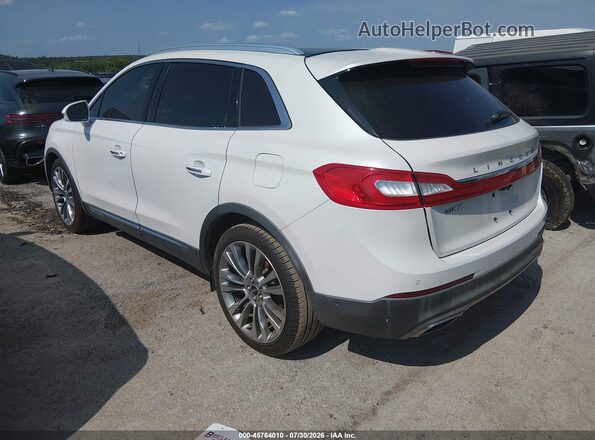 2LMPJ6LR7GBL38822 2016 LINCOLN MKX White Հետևի ձախ