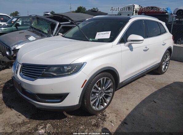 2LMPJ6LR7GBL38822 2016 LINCOLN MKX White Առջևի ձախ երեք քառորդ տեսարան