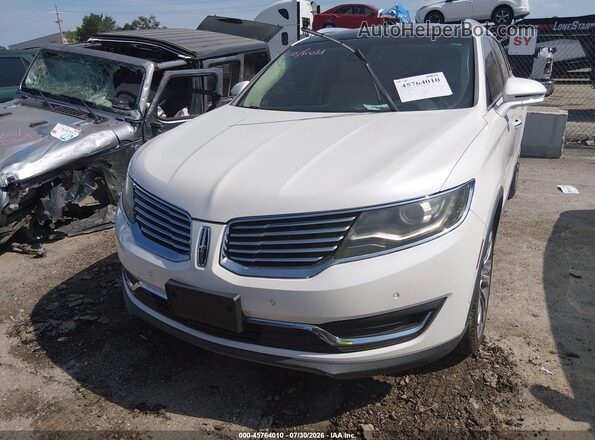 2LMPJ6LR7GBL38822 2016 LINCOLN MKX White Սարքավորումների վահանակի տեսք