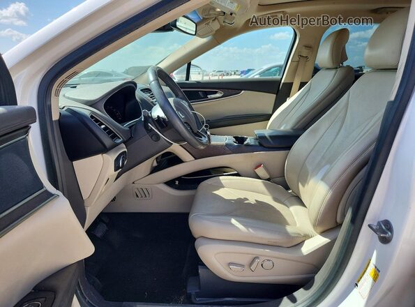 2LMPJ6LR7JBL23129 2018 LINCOLN MKX Белый Вид салона спереди