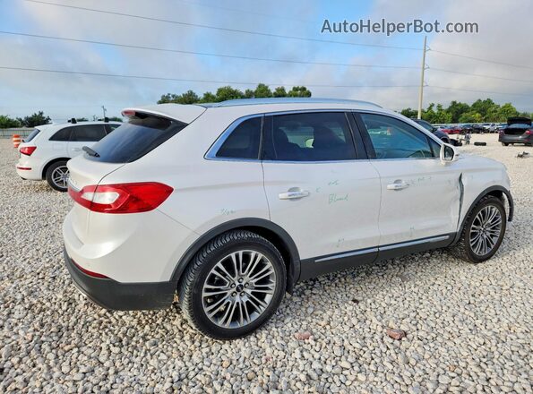 2LMPJ6LR7JBL23129 2018 LINCOLN MKX Белый Задняя правая четверть