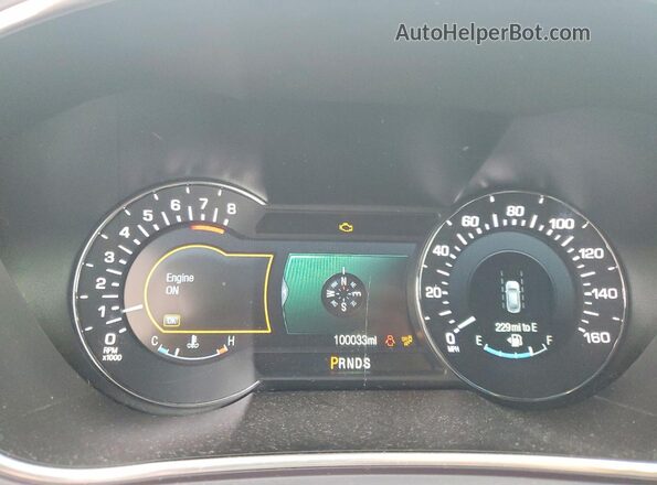 2LMPJ7JR3GBL36249 2016 LINCOLN MKX Silver Instrument cluster view