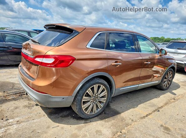 2LMPJ7JR8GBL23142 2016 LINCOLN MKX Orange Rear right