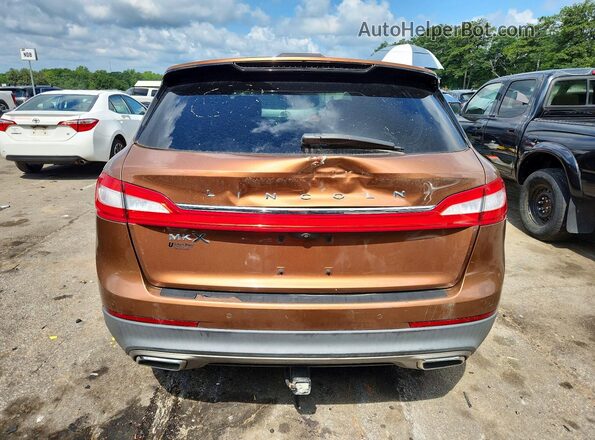 2LMPJ7JR8GBL23142 2016 LINCOLN MKX Orange Rear view