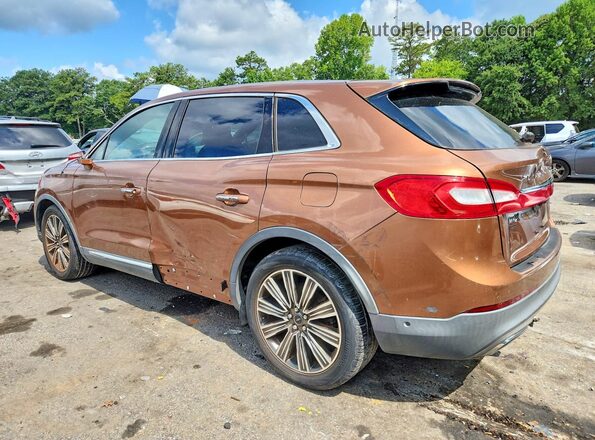 2LMPJ7JR8GBL23142 2016 LINCOLN MKX Orange Rear left