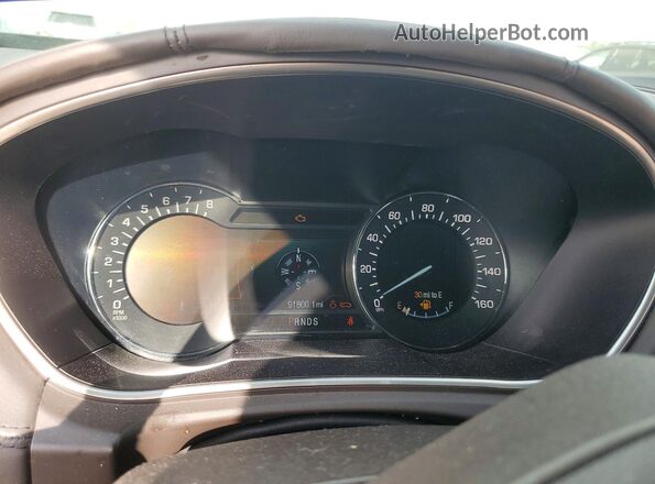 2LMPJ7JR8HBL39357 2017 LINCOLN MKX Black Widok zestawu wskaźników