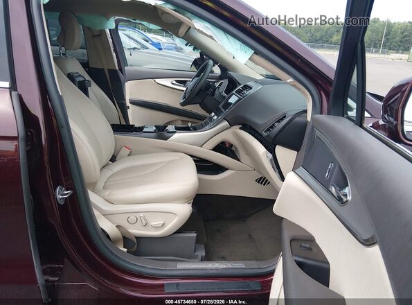 2LMPJ8J93KBL58041 2019 LINCOLN NAUTILUS Burgundy Սալոնի դիմացի տեսք
