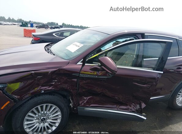 2LMPJ8J93KBL58041 2019 LINCOLN NAUTILUS Burgundy Դիմացի տեսք