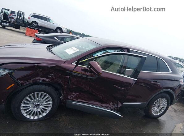 2LMPJ8J93KBL58041 2019 LINCOLN NAUTILUS Burgundy Սալոնի 360 աստիճան տեսք