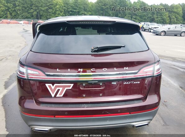 2LMPJ8J93KBL58041 2019 LINCOLN NAUTILUS Burgundy 