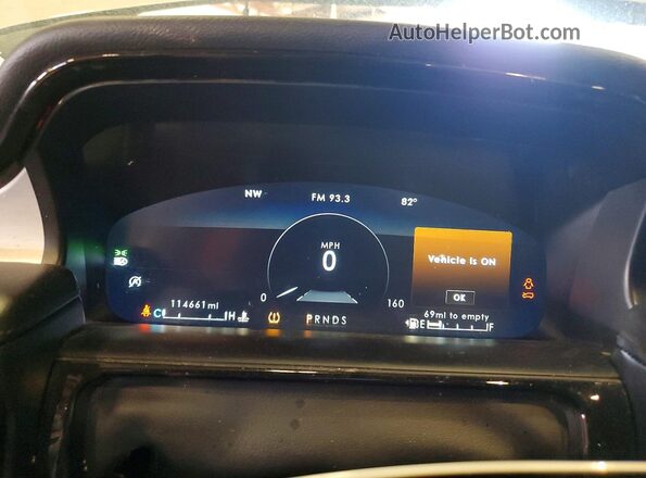 2LMPJ8J9XMBL08305 2021 LINCOLN NAUTILUS Silver Սարքավորումների վահանակի տեսք