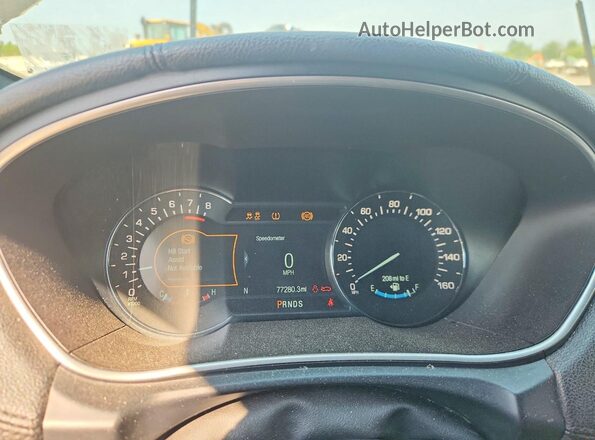2LMPJ8JR8HBL37033 2017 LINCOLN MKX White Vista del cuadro de instrumentos