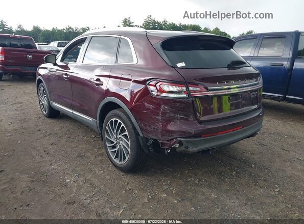 2LMPJ8K91LBL00221 2020 LINCOLN NAUTILUS Темно-бордовый Задняя левая четверть