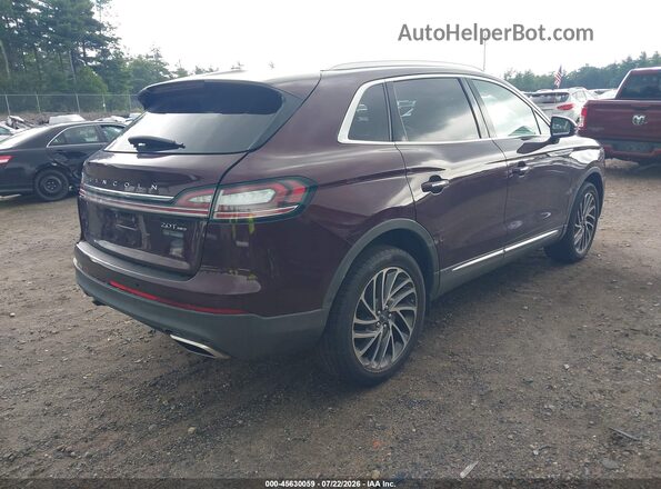 2LMPJ8K91LBL00221 2020 LINCOLN NAUTILUS Темно-бордовый Задняя правая четверть