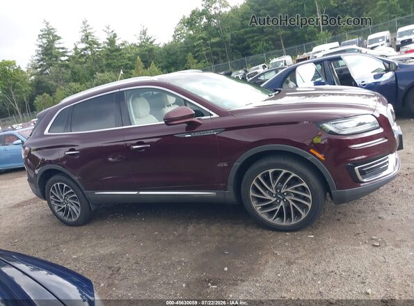 2LMPJ8K91LBL00221 2020 LINCOLN NAUTILUS Темно-бордовый Панорамный вид салона 360°
