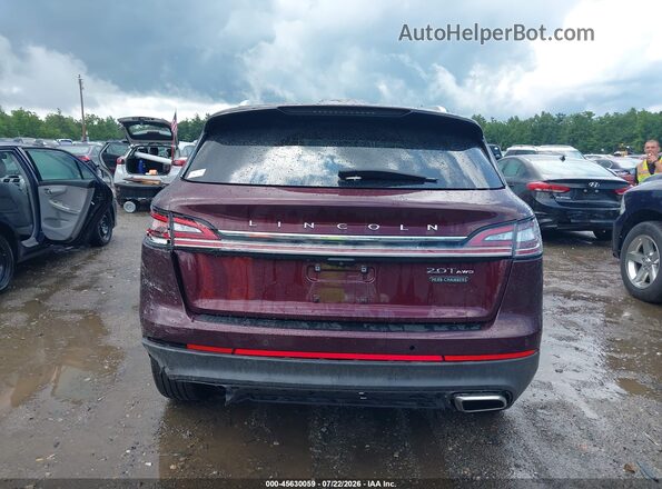 2LMPJ8K91LBL00221 2020 LINCOLN NAUTILUS Темно-бордовый Вид щитка приборов