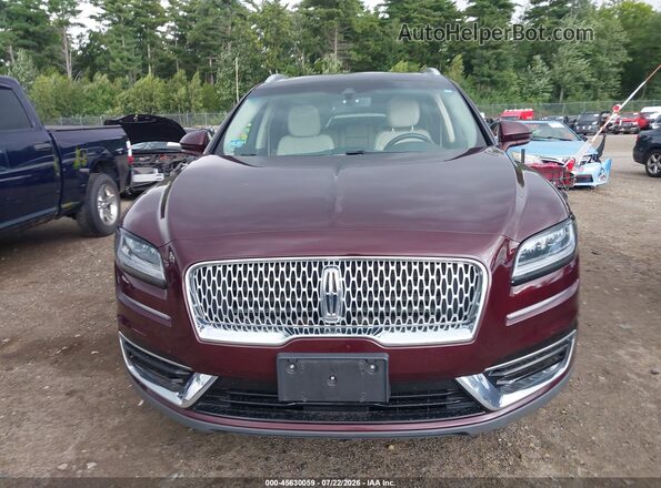 2LMPJ8K91LBL00221 2020 LINCOLN NAUTILUS Темно-бордовый Вид задней части салона