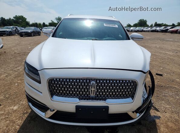 2LMPJ8K93KBL30237 2019 LINCOLN NAUTILUS White წინა ხედი
