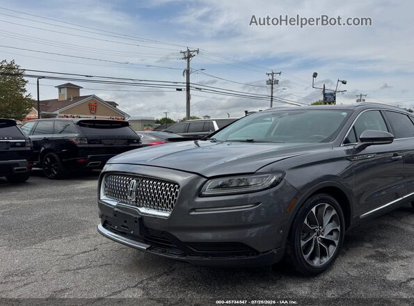 2LMPJ8K93NBL22482 2022 LINCOLN NAUTILUS Gray Vista tres cuartos delantera izquierda