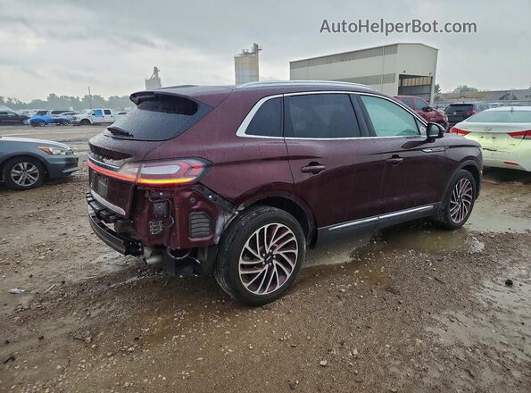 2LMPJ8K93NBL25446 2022 LINCOLN NAUTILUS Maroon Задня права чверть