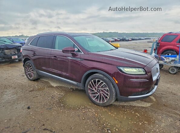 2LMPJ8K93NBL25446 2022 LINCOLN NAUTILUS Maroon Передня права чверть