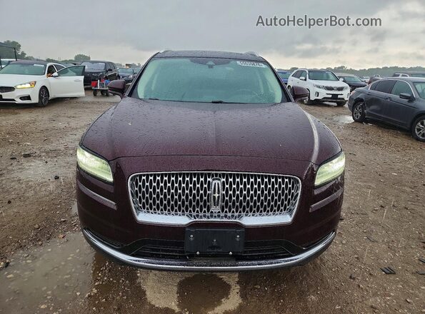 2LMPJ8K93NBL25446 2022 LINCOLN NAUTILUS Maroon Вид спереду