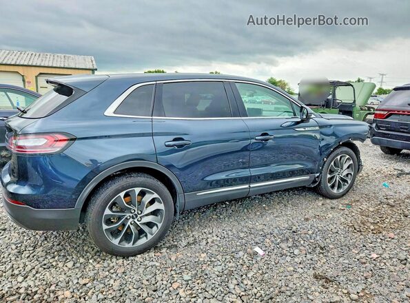 2LMPJ8K94MBL14325 2021 LINCOLN NAUTILUS Blue Задня права чверть