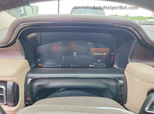 2LMPJ8K94MBL14325 2021 LINCOLN NAUTILUS Blue Вид щитка приладів