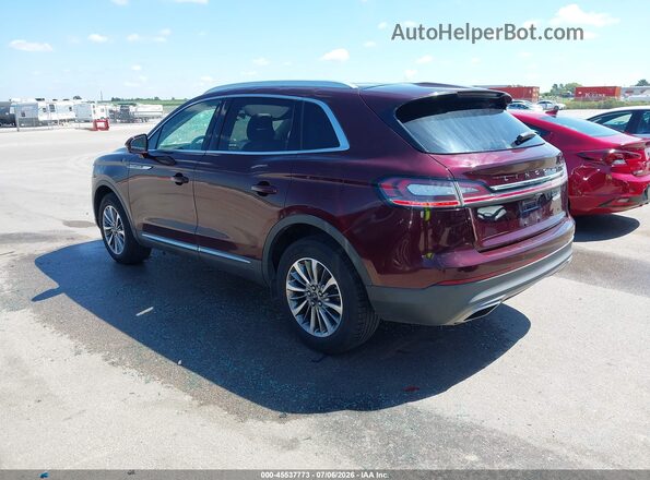 2LMPJ8K95KBL33866 2019 LINCOLN NAUTILUS Maroon Задня ліва чверть